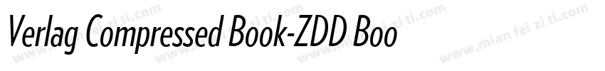 Verlag Compressed Book-ZDD Book字体转换